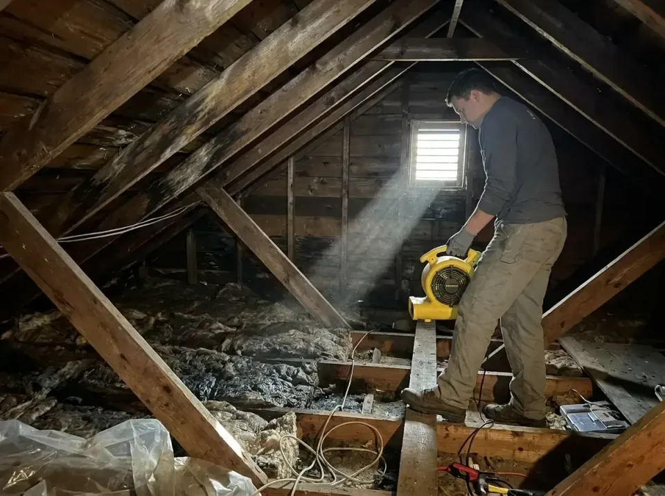 attic-water-damage-drying-proc-007 — frequently asked questions, Emergency Water Extraction & 24/7 Flood Response in East Gl…